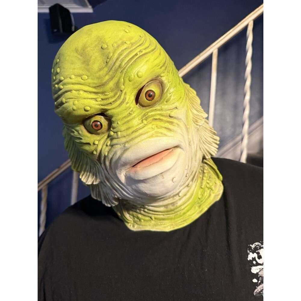 PartyHop - Fish Mask - Halloween Animal Head Mask Creature from The Black